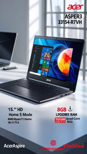 Acer Aspire 3 laptop promotional poster