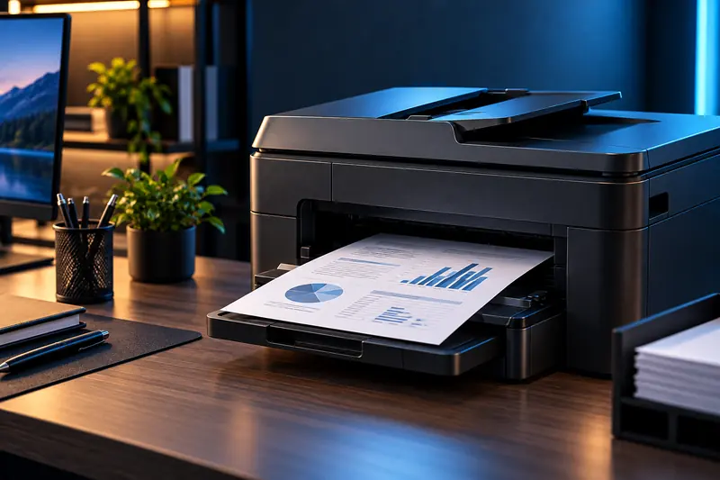 Illustration of an office printer